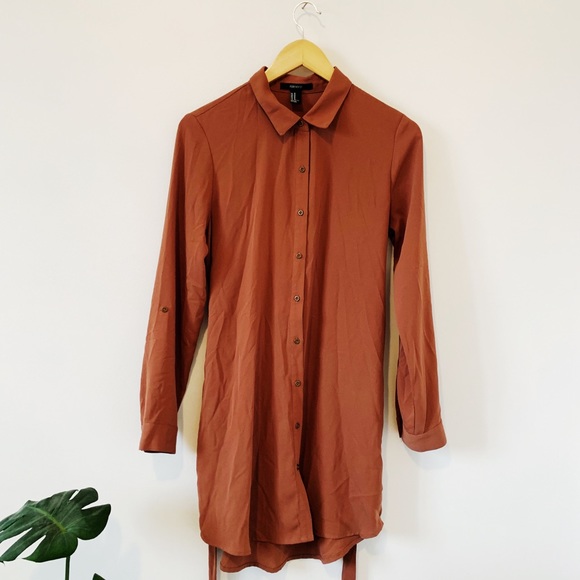 Forever 21 Dusty Rose Tunic with Waist Tie - Picture 4 of 4